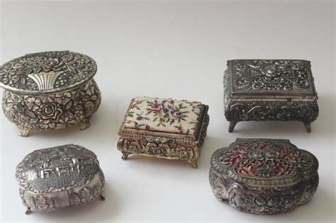 metal cloth lined trinket box japan|trinket boxes for sale.